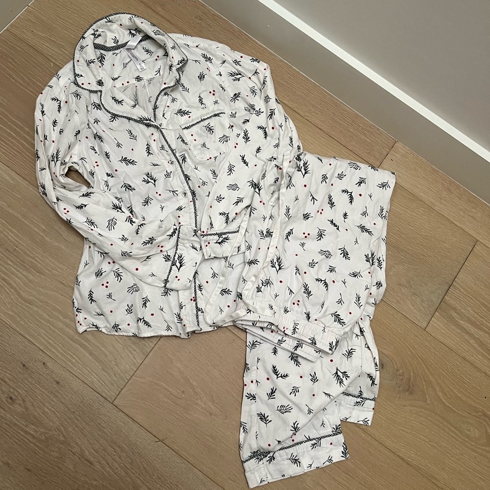Women’s flannel Holiday Christmas winter PJs pajama set small